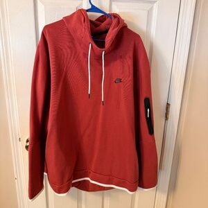 Mens Nike Tech Fleece Pullover Hoodie - 4XL - Brick Red